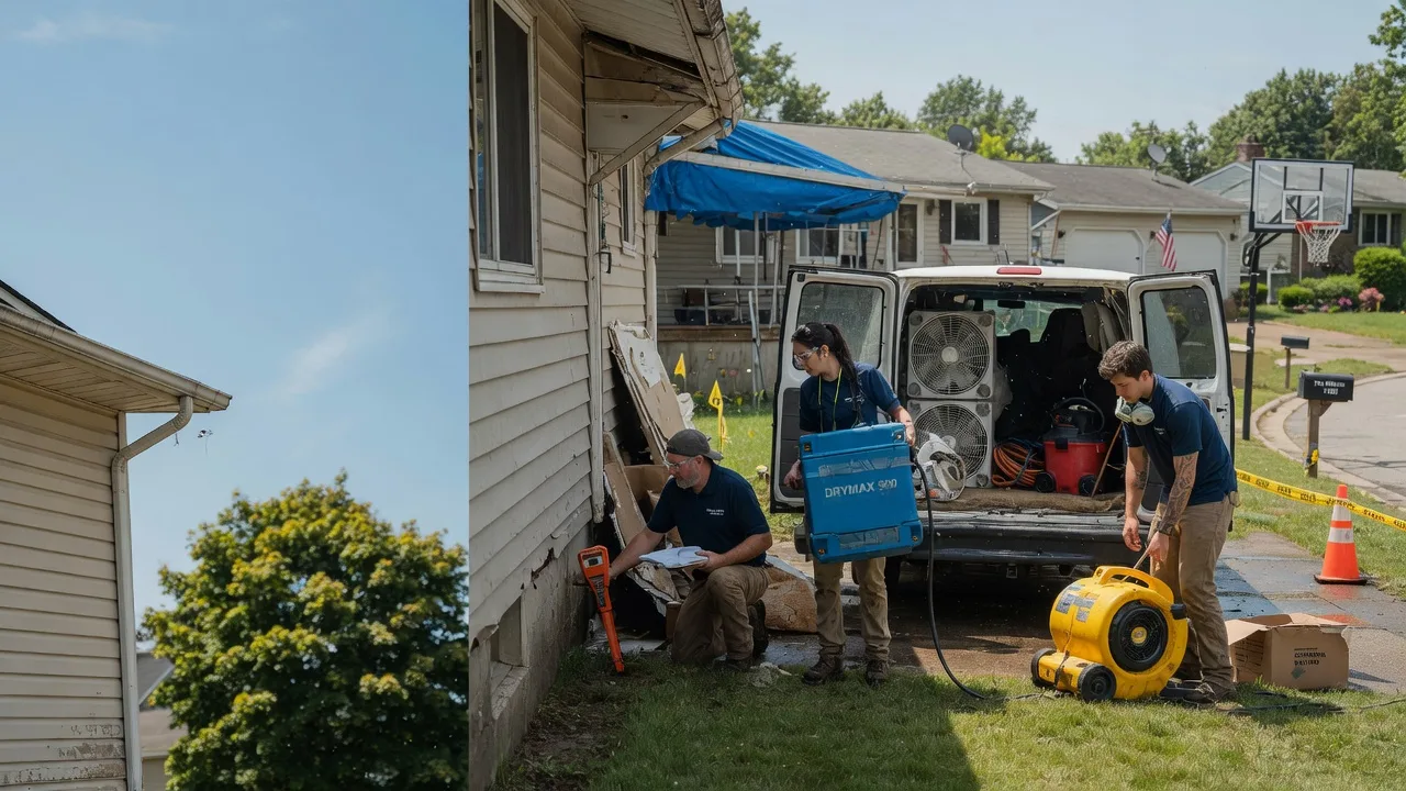 Ceiling Leak Cleanup in East Waterford, PA near me